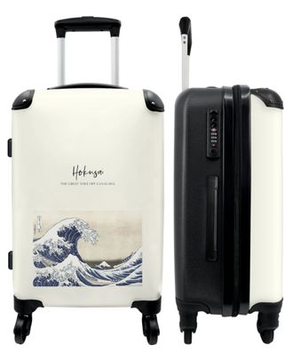 Großer Koffer - 90 Liter - Kunst - Hokusai - Meer - Golf - Trolley - Reisekoffer