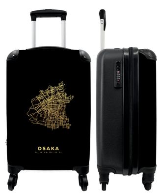 Koffer - Handgepäck - Osaka - Stadtplan - Karten - Gold - Karte - Trolley -