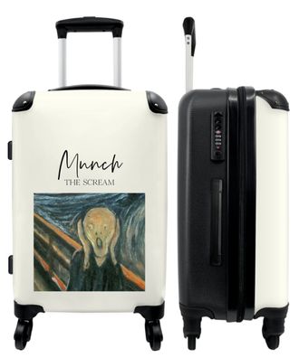 Großer Koffer - 90 Liter - Kunst - Munch - Mensch - Landschaft - Trolley -
