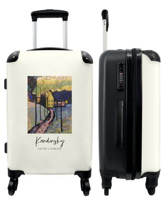 Großer Koffer - 90 Liter - Kunst - Kandinsky - Landschaft - Farben - Trolley -