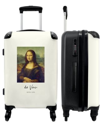 Großer Koffer - 90 Liter - Kunst - Da Vinci - Mona Lisa - Mädchen - Trolley -