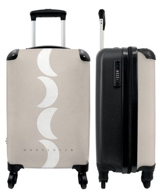 Koffer - Handgepäck - Abstrakt - Mond - Zitat - Mondliebhaber - Trolley - Rollkoffer