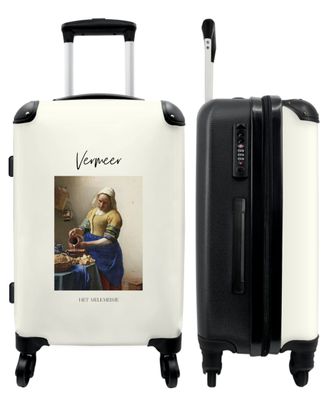 Großer Koffer - 90 Liter - Kunst - Vermeer - Milchmädchen - Alter Meister - Trolley -