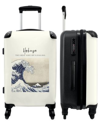 Großer Koffer - 90 Liter - Kunst - Meer - Wellen - Hokusai - Trolley - Reisekoffer