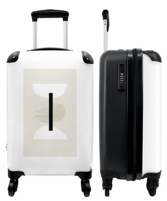 Koffer - Handgepäck - Abstrakt - Beige - Formen - Kunst - Trolley - Rollkoffer -