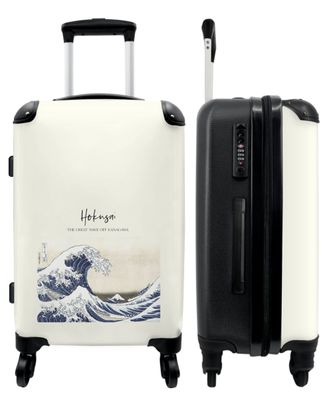 Großer Koffer - 90 Liter - Kunst - Hokusai - Meer - Golf - Trolley - Reisekoffer