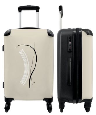 Großer Koffer - 90 Liter - Pastell - Formen - Linien - Abstrakt - Trolley -