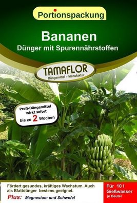 Dünger für Bananen, Pflanzendünger Bananendünger Musa 10 Portionsbeutel 100l
