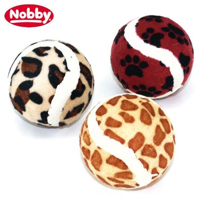 Nobby Moosgummi Tennisball - 6,3 cm - Hundespiel Wurfspiel Spielzeug Gummiball
