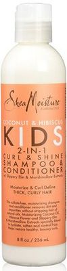 Shea Moisture Coconut & Hibiscus 2 in 1 Curl & Shine Shampoo & Conditioner 236ml