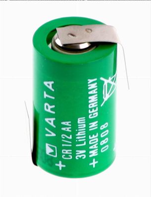 VARTA CR1/2AA Lithium-Batterie 3 Volt 950mAh 6127 mit Lötfahne Z