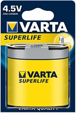 Varta Superlife Flachbatterie 2700 mAh 3R12 4,5V Typ 2012 im 1er Blister