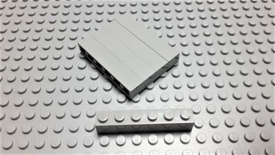 Lego 5 Basic Steine 1x6x1 Neuhellgrau Nummer 3009