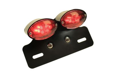 Zwillings- Rücklicht Bremslicht LED Rot Nummernschildbeleuchtung Kennzeichen Leu