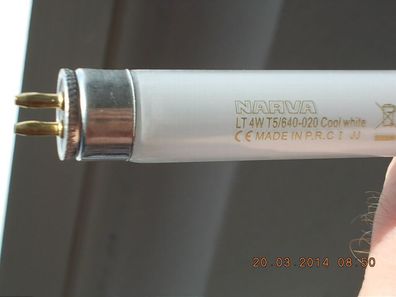 Mini-Neonröhre 4w 640 Mini-Leuchtstoffröhre 4 w CW Minitube short fluorescent tube