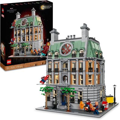 LEGO 76218 Marvel Sanctum Sanctorum, 3-stöckiges Modular Building Set mit Doctor ...