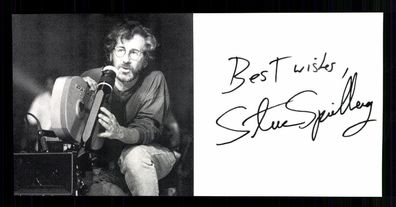 Steven Spielberg Autogrammkarte Druck signiert ## BC G 38030