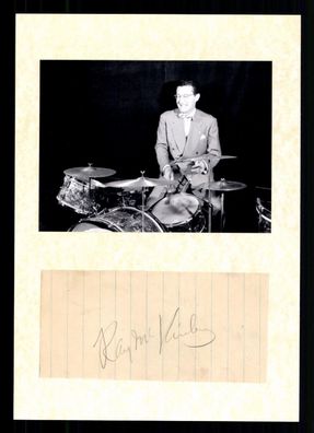 Ray Mc Kinsley 1910-1995 USA Jazz Schlagzeuger Original Signiert ## BC G 38077