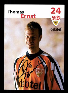 Thomas Ernst Autogrammkarte VfB Stuttgart 1999-00 Original Signiert
