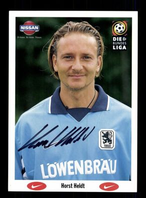 Horst Heldt Autogrammkarte TSV 1860 München 1997-98 Original Signiert