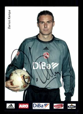 Darius Kampa Autogrammkarte 1 FC Nürnberg 2003-04 Original Signiert