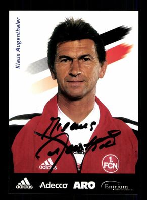 Klaus Augenthaler Autogrammkarte 1 FC Nürnberg 2001-02 Original Signiert