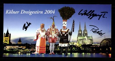 Kölner Dreigestirn 2004 Bernd Schröder Wolfgang Heckner und Wolf ## BC G 38113