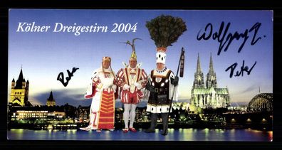 Kölner Dreigestirn 2004 Bernd Schröder Wolfgang Heckner und Wolf ## BC G 38114