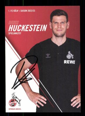 Denis Huckestein Autogrammkarte 1 FC Köln 2022-23 Original Signiert