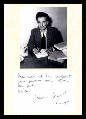 Jaen Cayrol 1911-2005 Schriftsteller Frankreich Original signiert ## BC G 38027