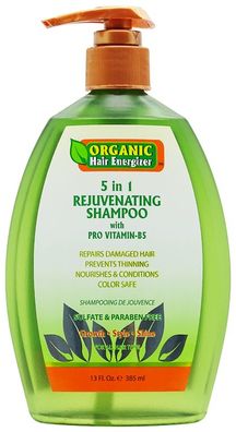 Organic Hair Energizer 5 in 1 Rejuvenating Shampoo 385ml