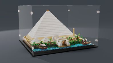 Acrylglas Vitrine Haube für Ihr Lego Modell Cheops Pyramide 21058