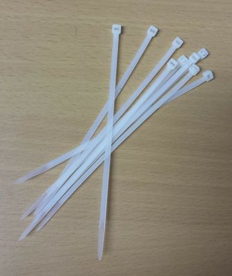 Kabelbinder weiß Nylon verschiedene Größen Kabelband