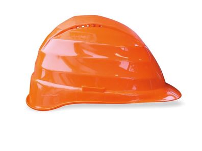 Feldtmann Schutzhelm 6-Punkt 4008, orange, hochbelastbare Helmschale, Helm