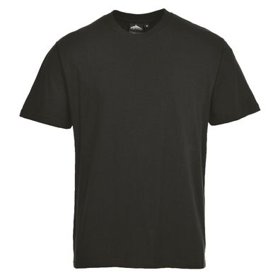 Portwest B195, schwarz, Premium T-Shirt Turin, Freizeitshirt, 100% Baumwolle