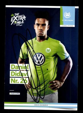 Daniel Didavi Autogrammkarte VFL Wolfsburg 2016-17 Original Signiert