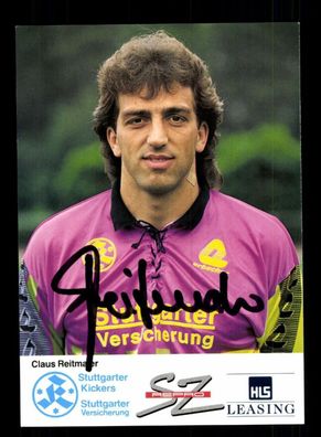 Claus Reitmaier Autogrammkarte Stuttgarter Kickers 1992-93 Original Signiert