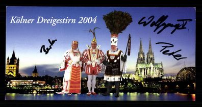 Kölner Dreigestirn 2004 Bernd Schröder Wolfgang Heckner und Wolf ## BC G 38116