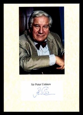 Peter Ustinov 1921-2004 u.a. Quo Vadis ? Original Signiert ## BC G 38133