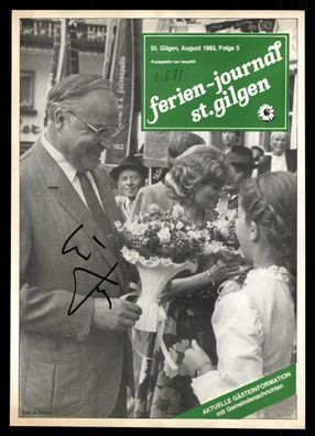 Helmut Kohl 1930-2017 Bundeskanzler 1982-1998 Original Signiert # BC G 38155