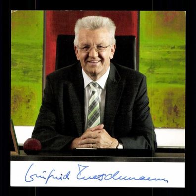 Winfried Kretschmann Ministerpräsident Baden Württemberg Signiert # BC G 38170