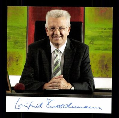 Winfried Kretschmann Ministerpräsident Baden Württemberg Signiert # BC G 38172