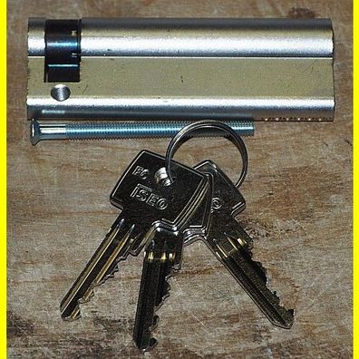 Iseo F6 Halbzylinder 80 + 10 mm / mit 3 Schlüsseln - Schliessnase 8-fach verstellbar