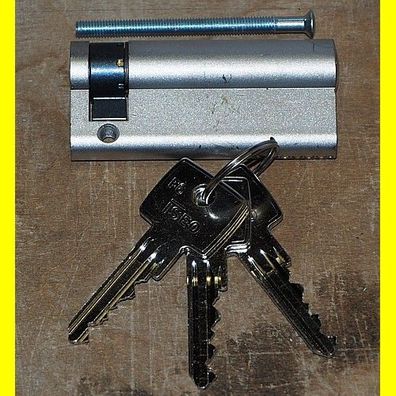 Iseo F6 Halbzylinder 60 + 10 mm / mit 3 Schlüsseln - Schliessnase 8-fach verstellbar