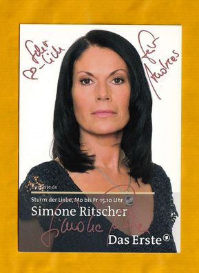 Simone Ritscher ( Sturm der Liebe ) - persönlich signiert