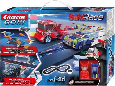 Carrera GO!!! Build 'n Race Rennstrecken-Set für Kinder ab 6 Jahren & Erwachsene ...