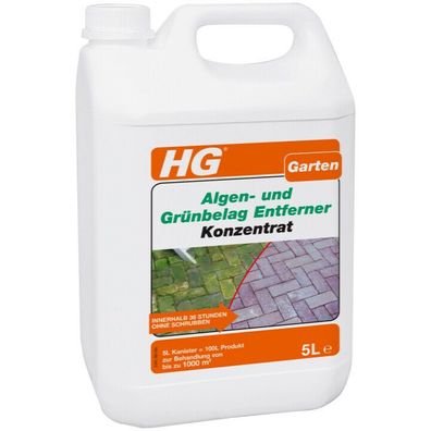 HG Algen- und Grünbelag-Entferner Konzentrat 5L - für bis zu ca 1000m&sup2;