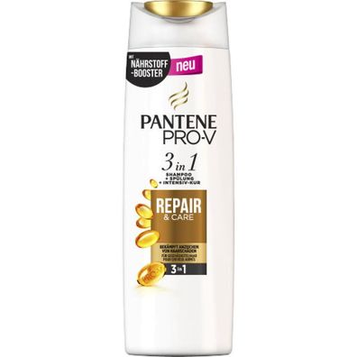 38,12EUR/1l Pantene Shampoo 3in1 Repair + Care 250ml Flasche