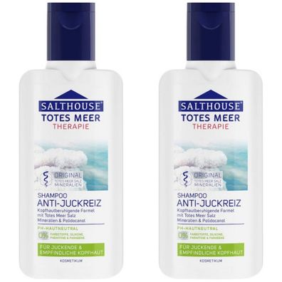 25,60EUR/1l 2 x Salthouse Totes Meer Therapie Anti Juckreiz Shampoo 250ml