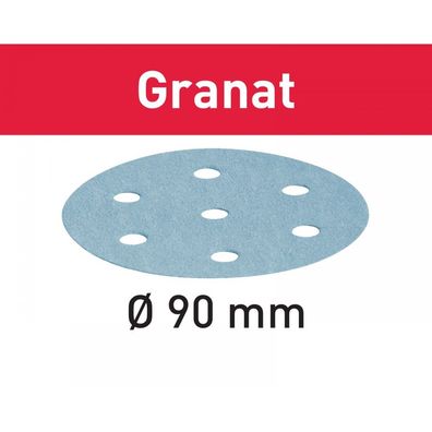 Festool Schleifscheibe STF D90/6 P80 GR/50 Granat (497365), 50 Stück